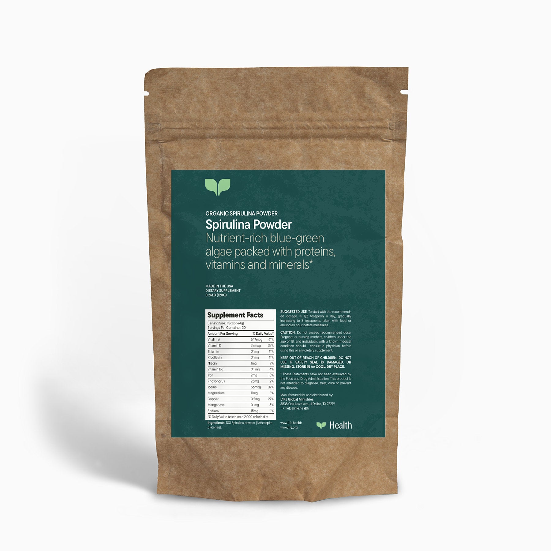 Organic Spirulina Powder