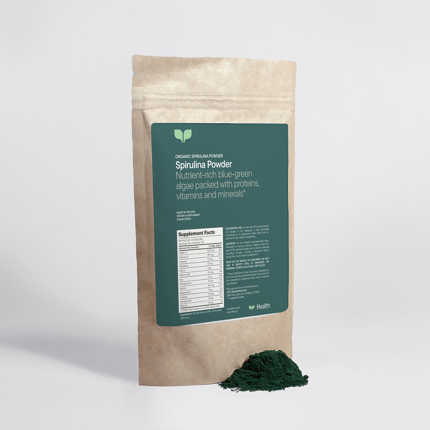 Organic Spirulina Powder