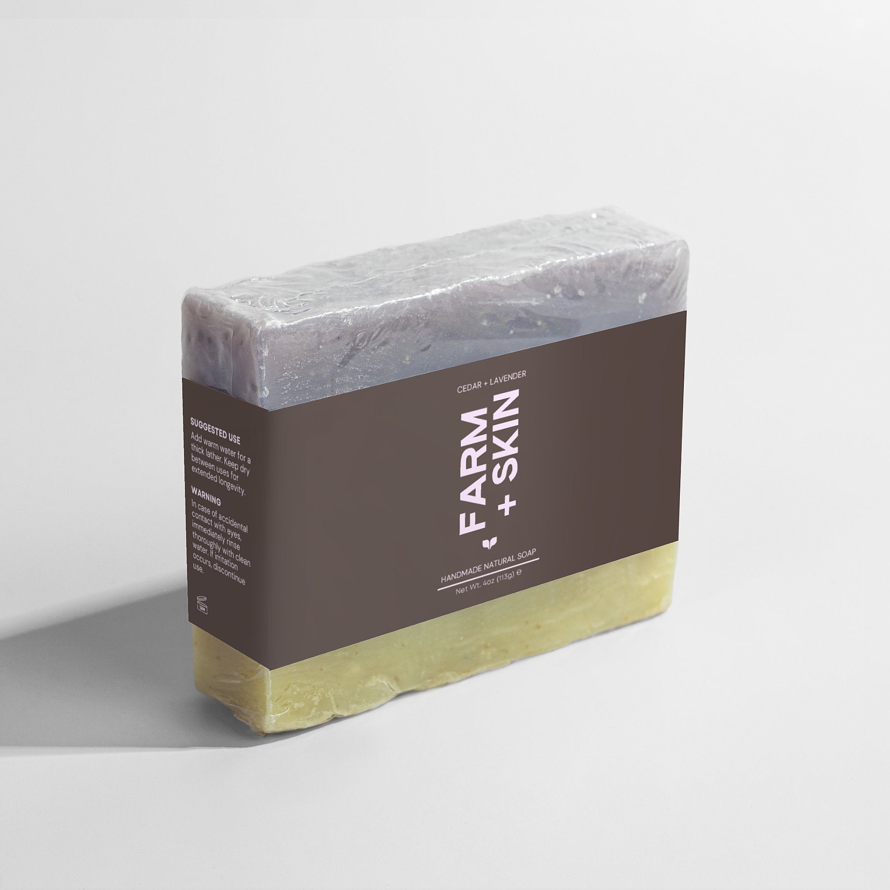 FARM + SKIN - Cedar + Lavender - Handmade Soap