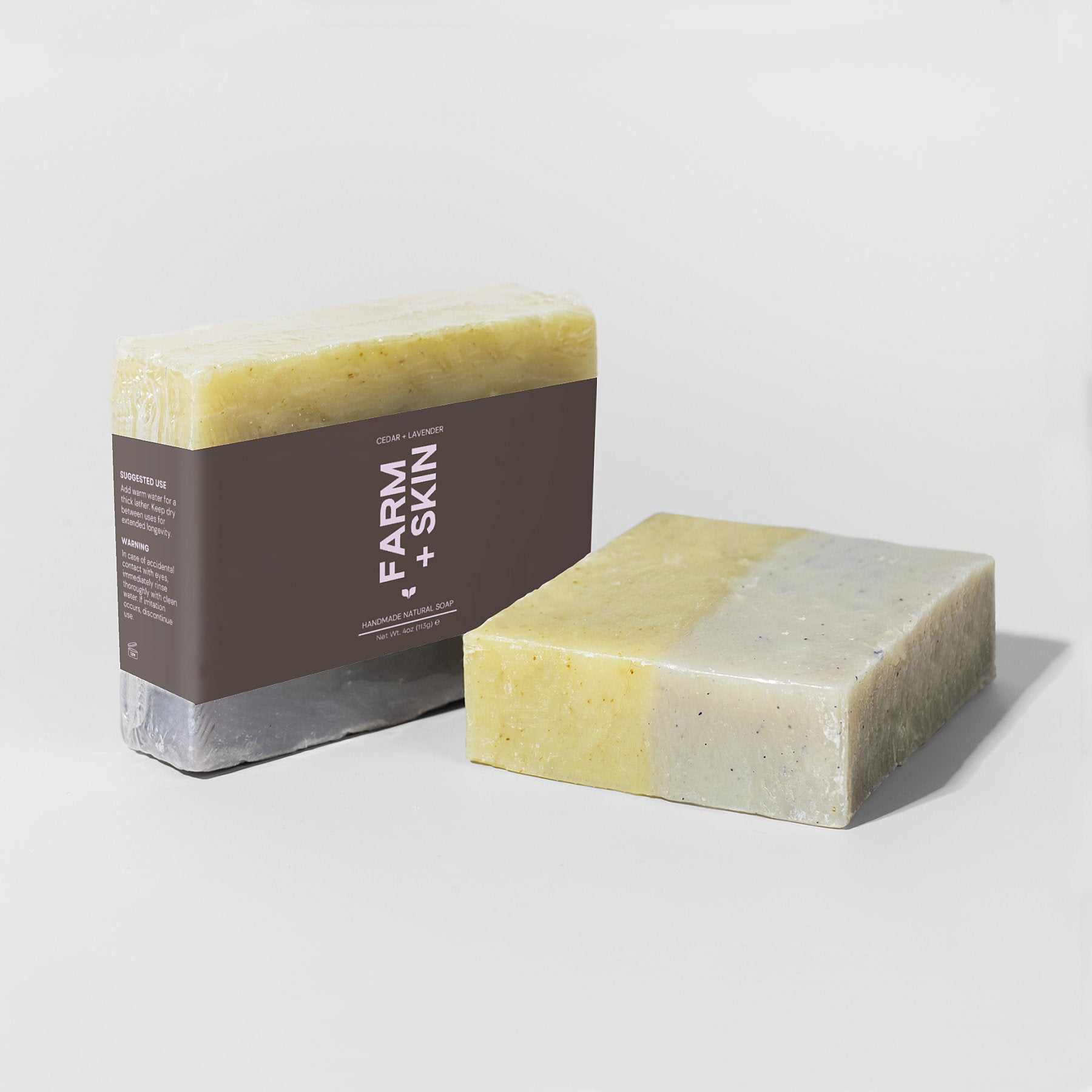 FARM + SKIN - Cedar + Lavender - Handmade Soap