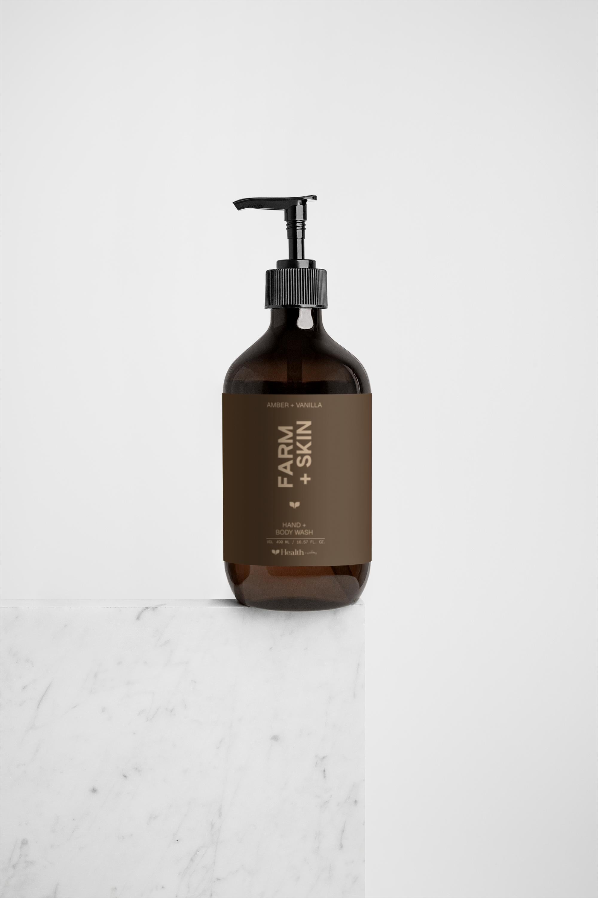 FARM + SKIN - Hand & Body Wash, Amber + Vanilla